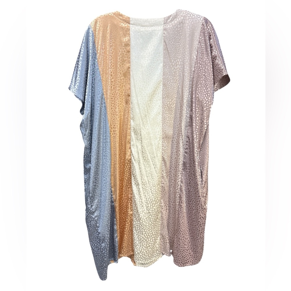 Entro Boutique V-Neck Mini Dress Short Sleeve Pockets 1X - Picture 4 of 4